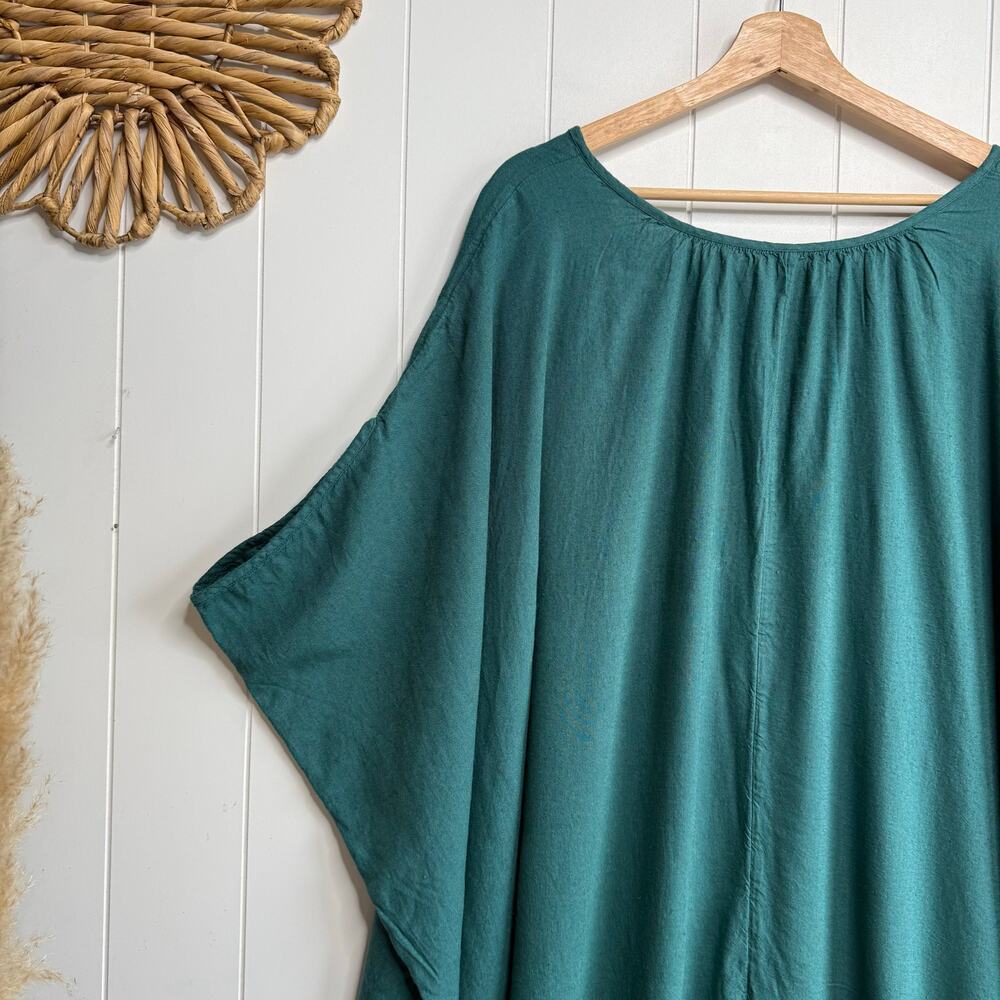 Free People jumpsuit one piece romper onesie wide-leg linen viscose blend - Picture 4 of 9